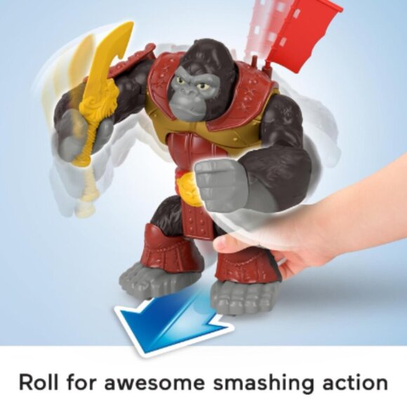 Fisher-Price Imaginext Preschool Toy Silverback Gorilla Smash 8-in Figure - Picture 5 of 7